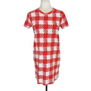 Lacoste red gingham dress